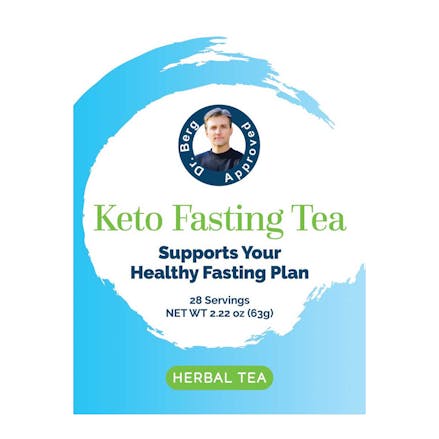 Keto fasting nonsweetened tea front cover